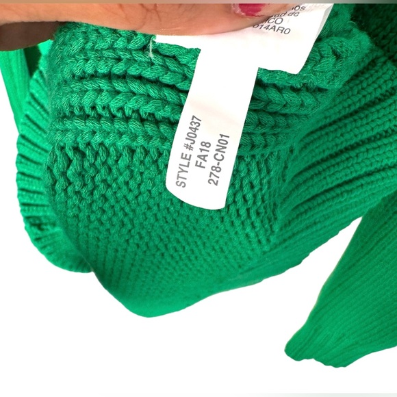 JCrew Kelly Green Rollneck Sweater Xs - Picture 3 of 5